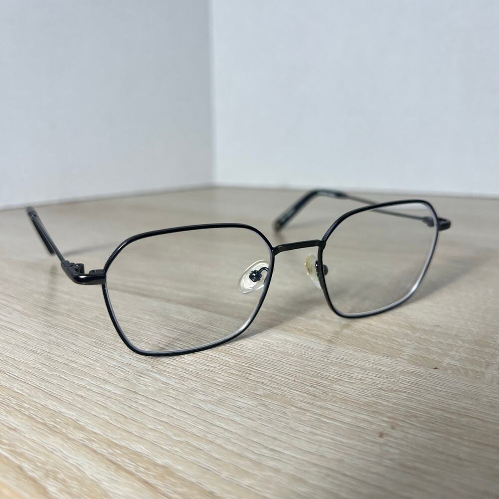 Vernon Gantry No11M/Gun Adrian Eyeglasses Black Metal Frames 53-18-145 READ DESC